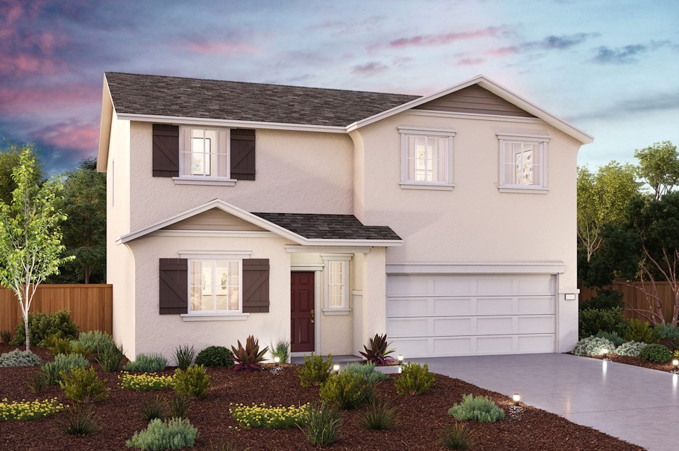 A house with a driveway.
