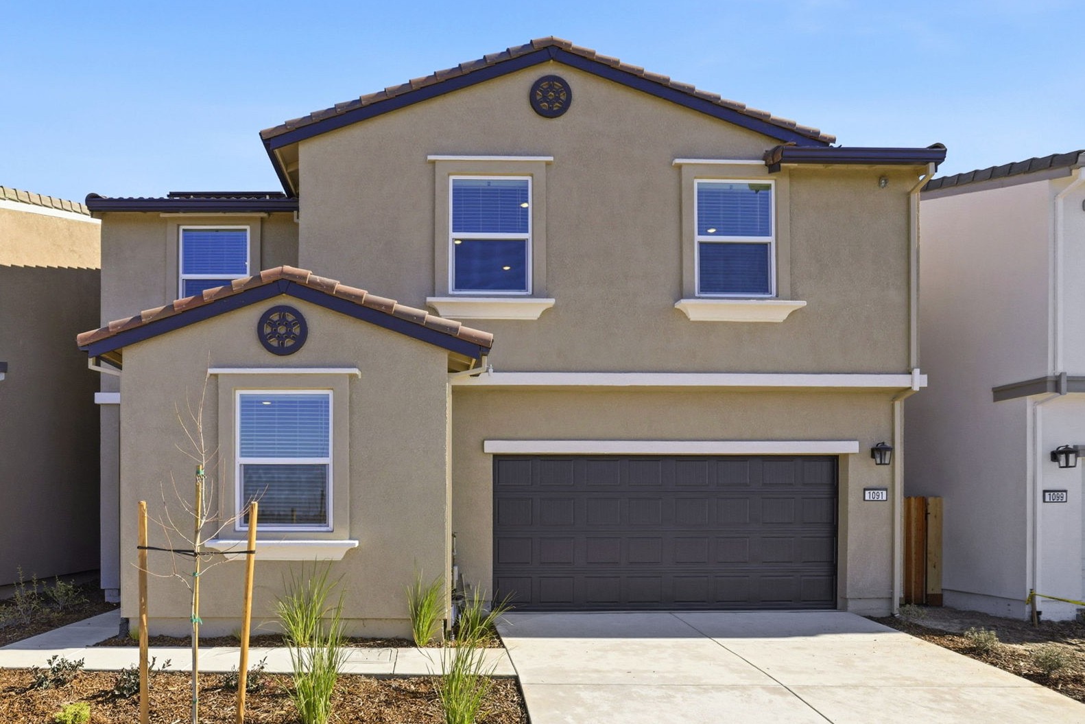 A house with garages and a garage.