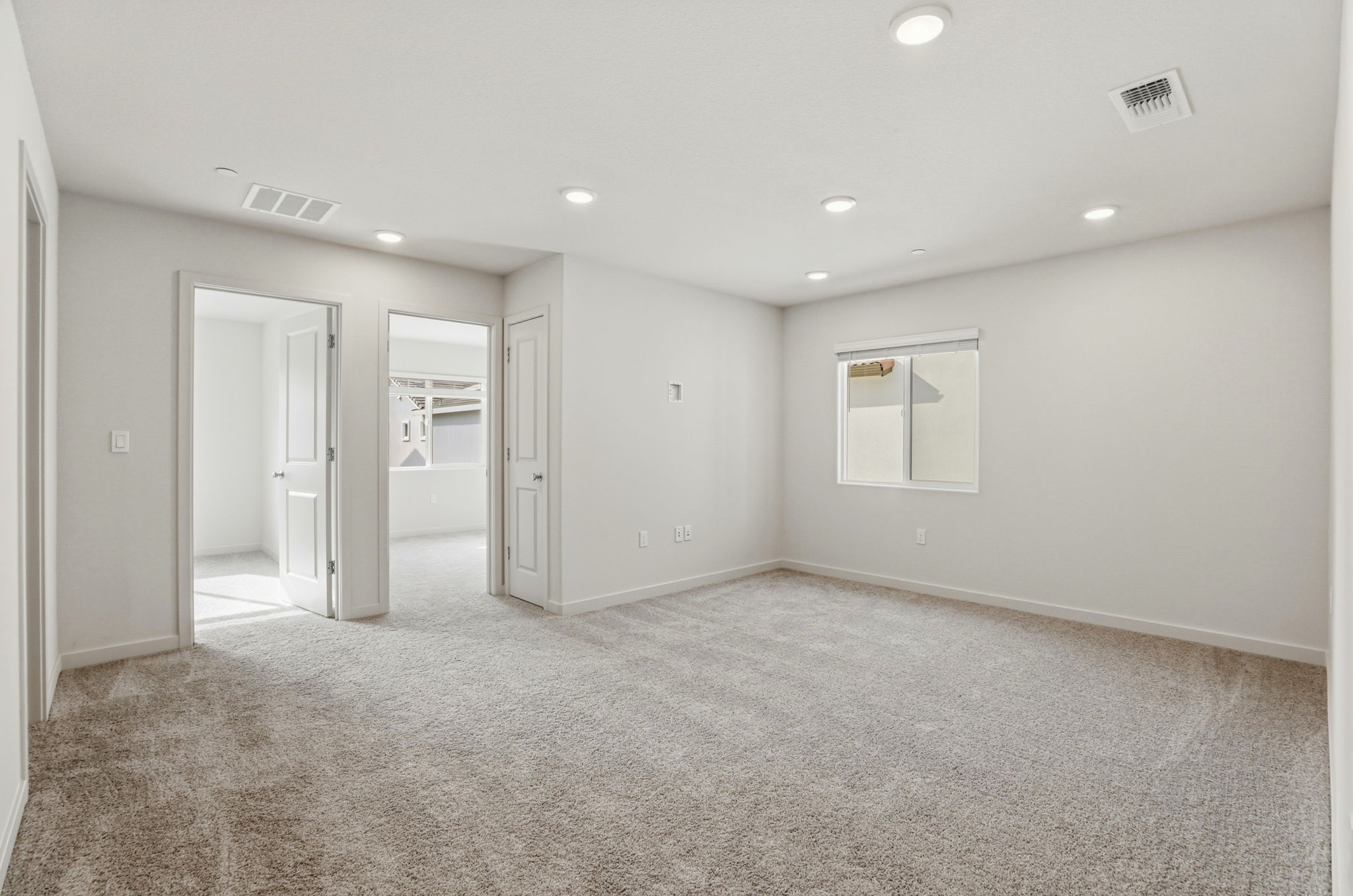 A room with white walls.