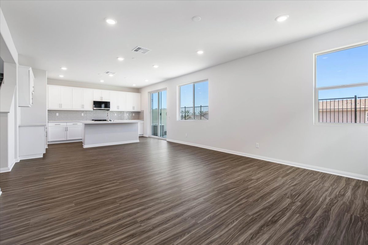 A large empty kitchen.