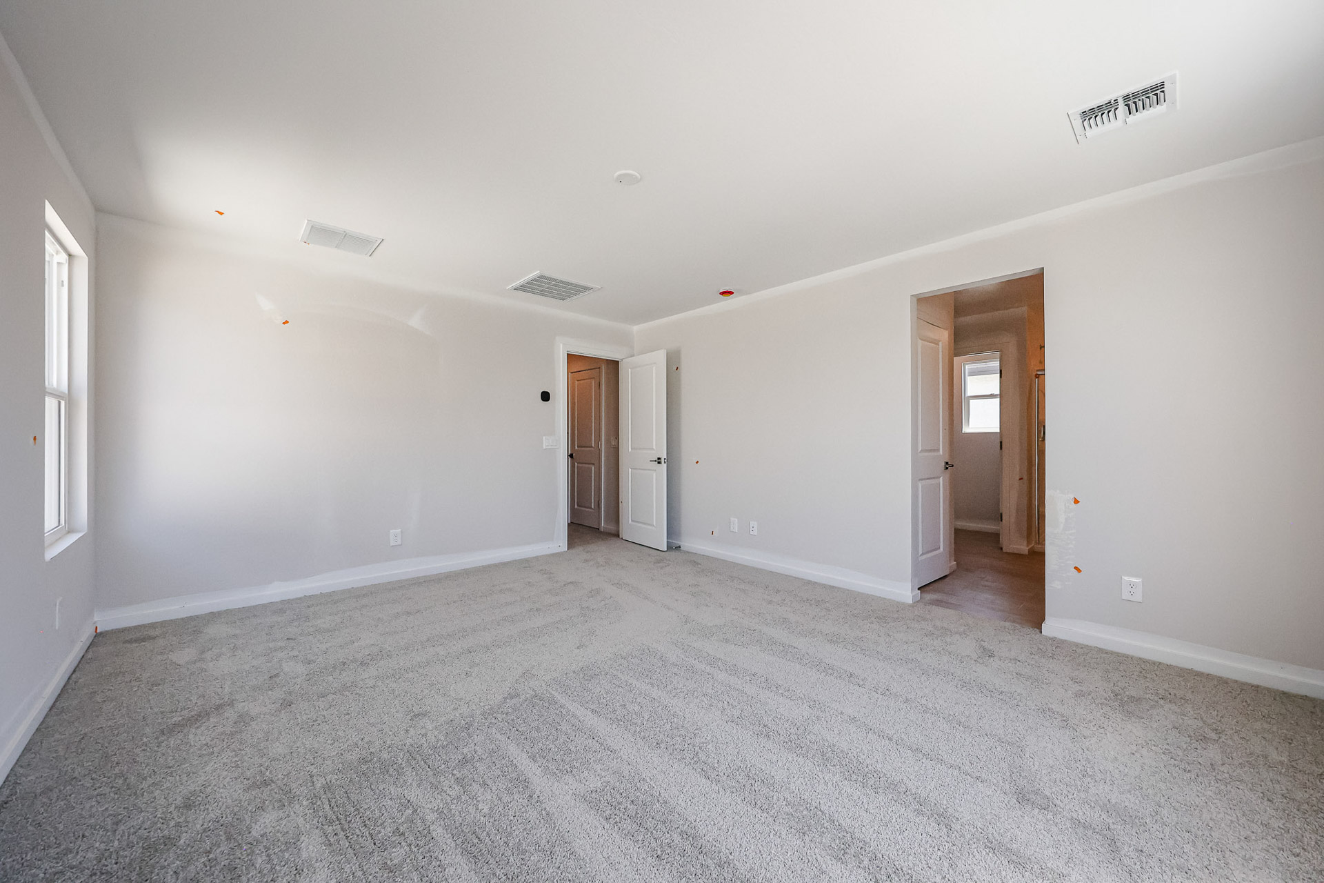 A room with white walls.