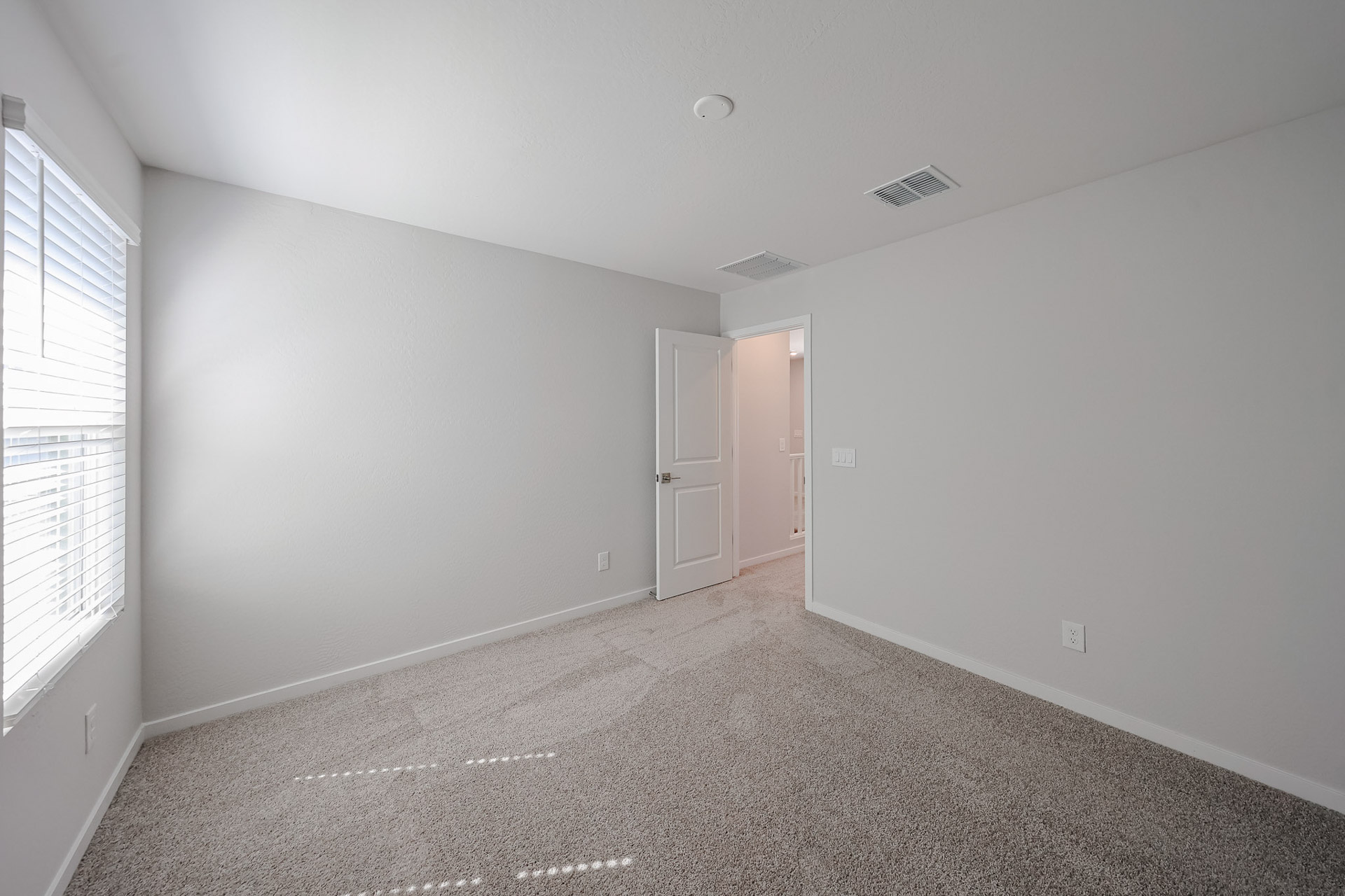 A room with white walls.