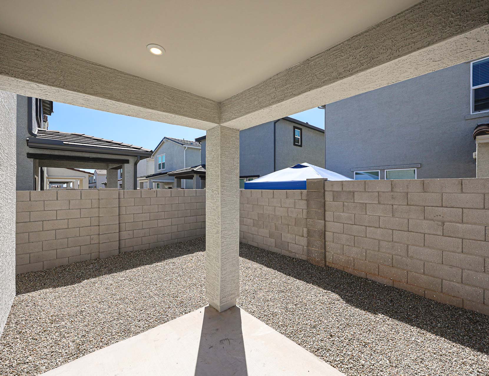 A building with a brick wall.