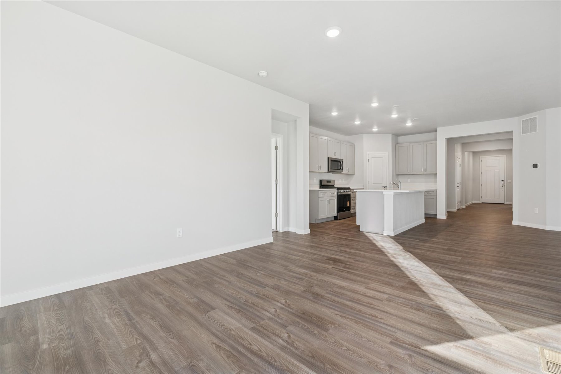 A large empty kitchen.