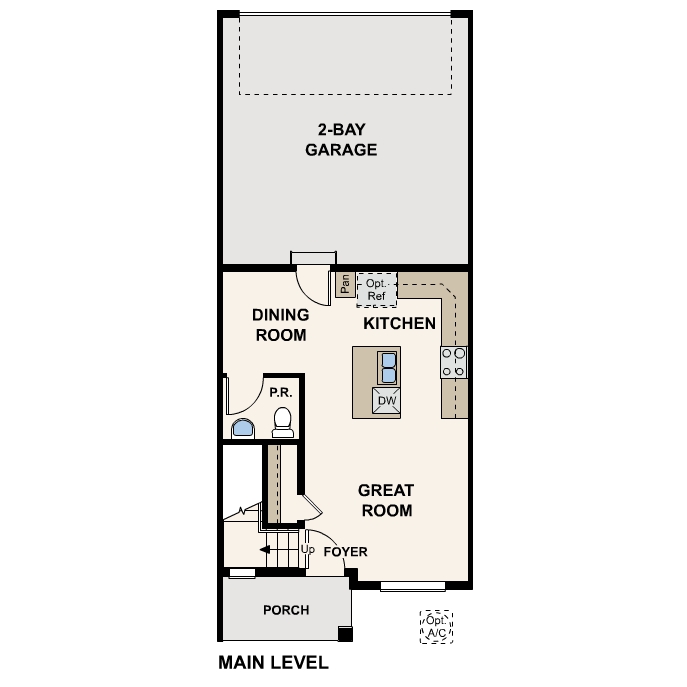 Diagram, engineering drawing. 202 Floorplan, Main Level