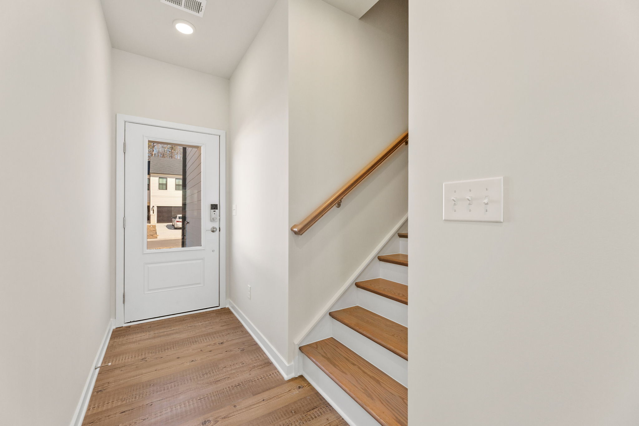 A staircase in a house.
