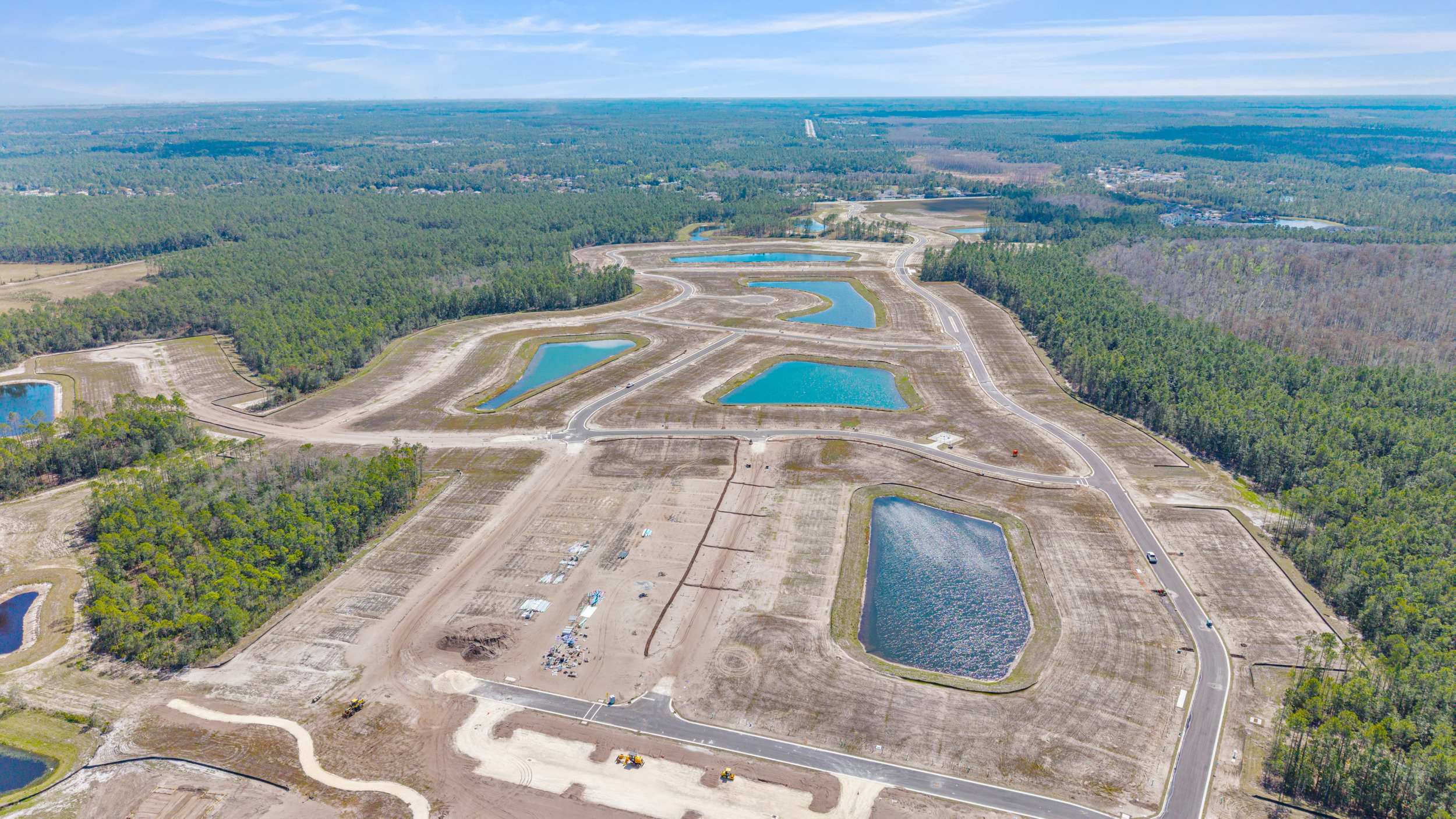 Drone View of Seminole Trace by Century Communities
