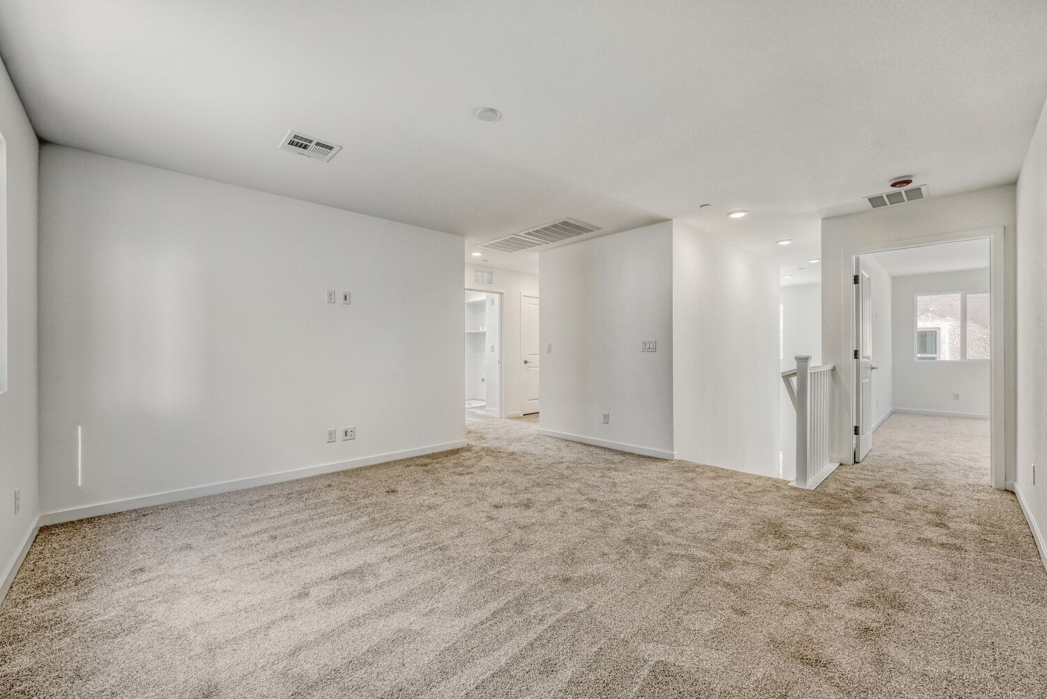 A room with white walls.