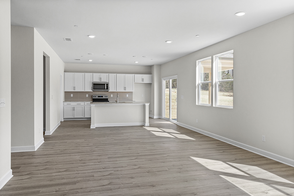 A large empty kitchen.