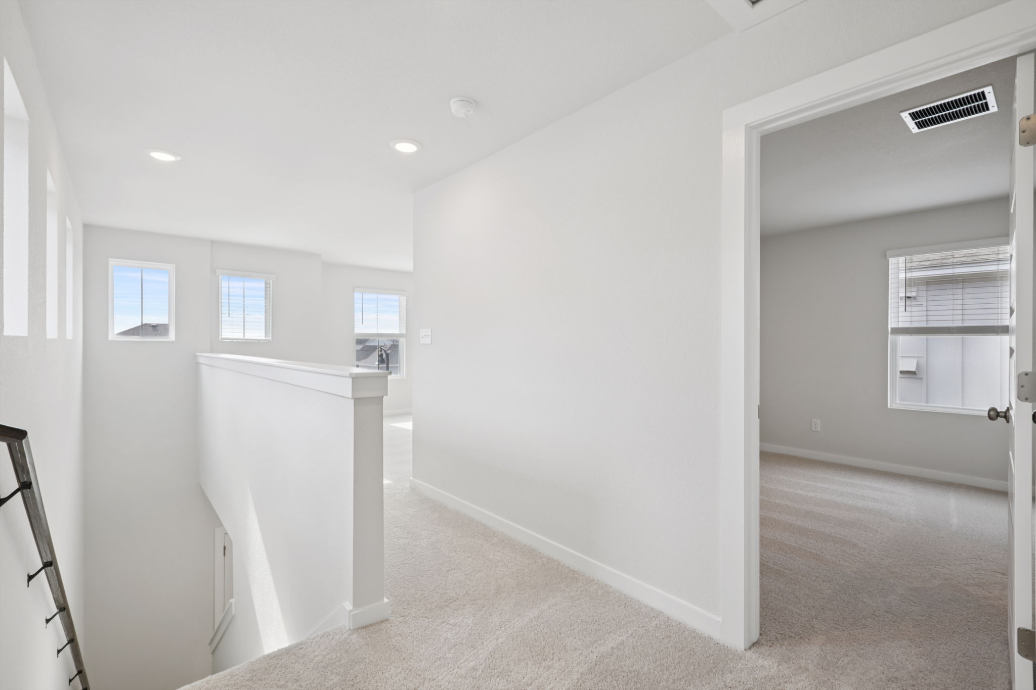 A room with white walls.