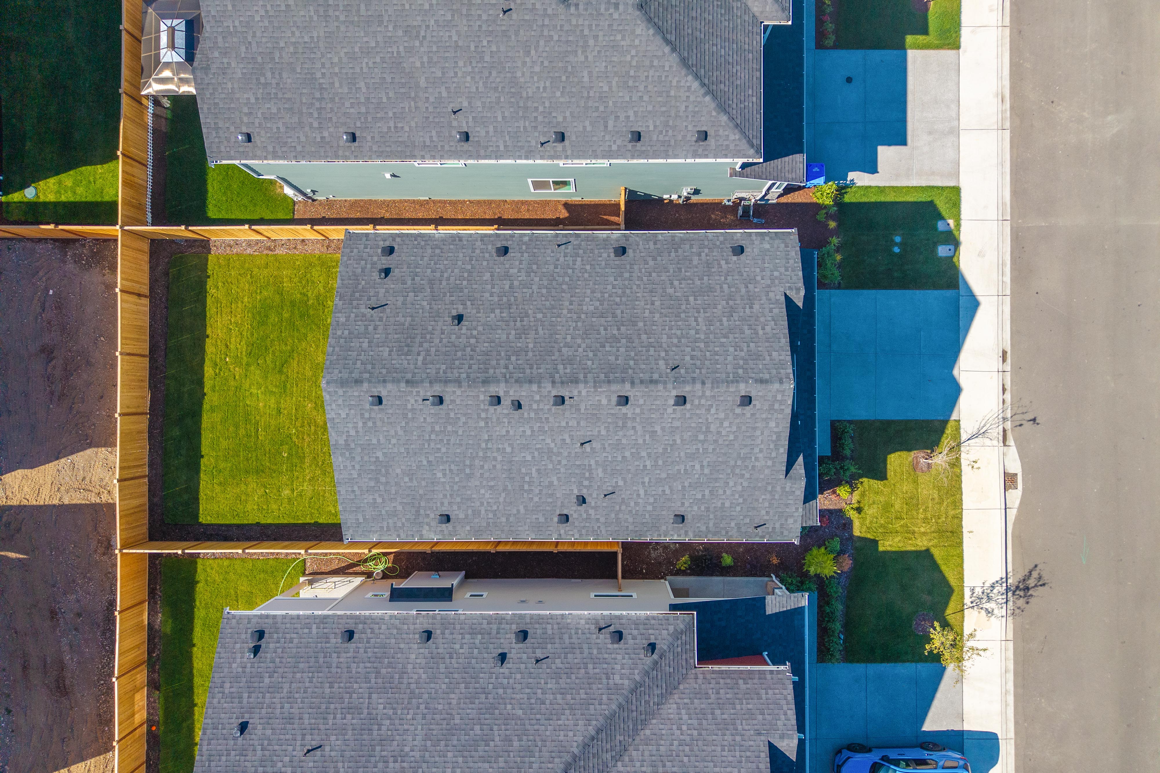 A building with a large square window.