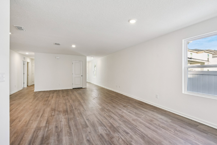 A room with white walls.